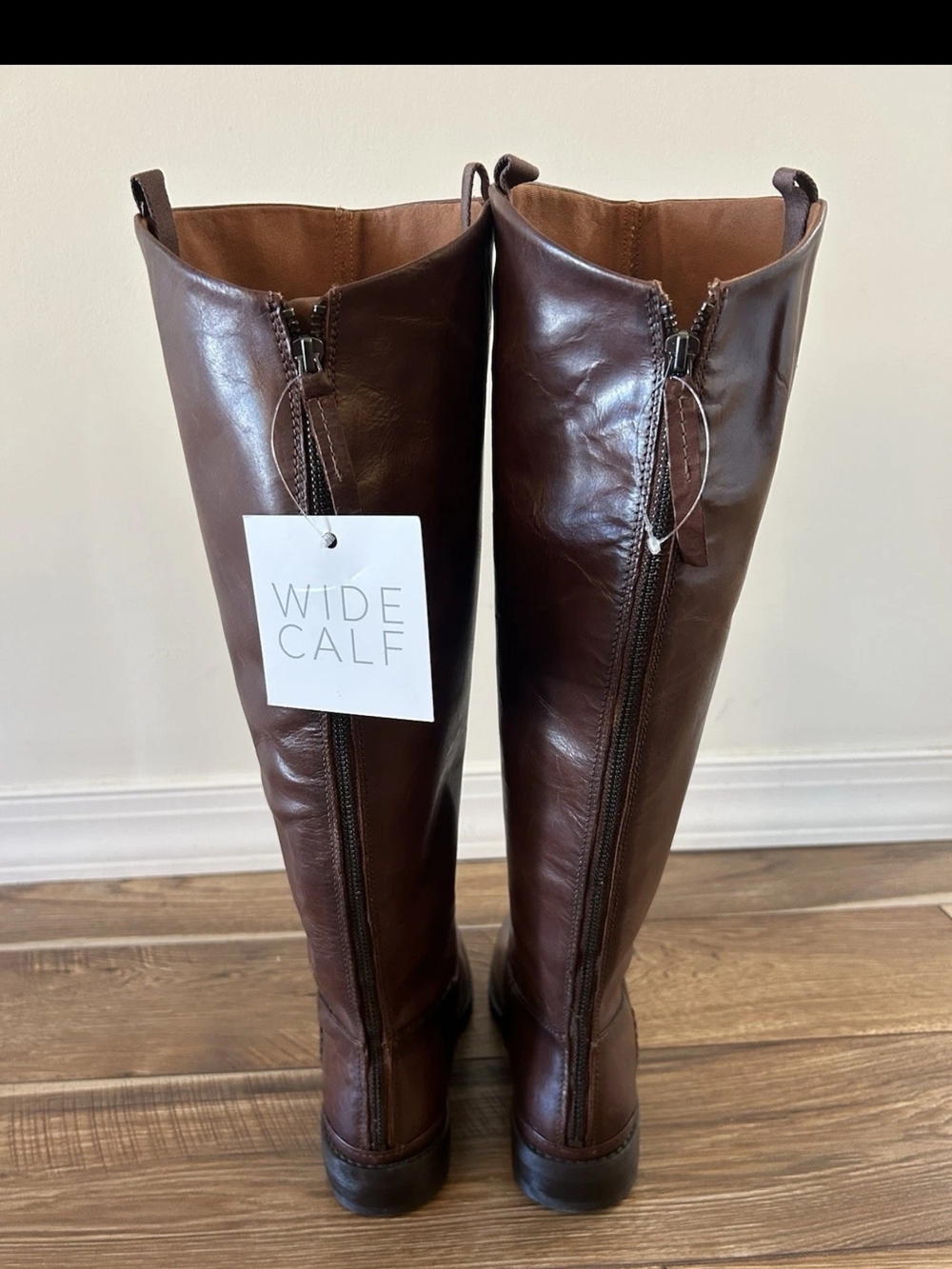 Franco Sarto Meyer Dark Brown Over-the-Knee Leather Boots